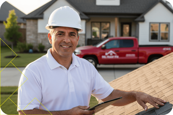a contractor working on a roof