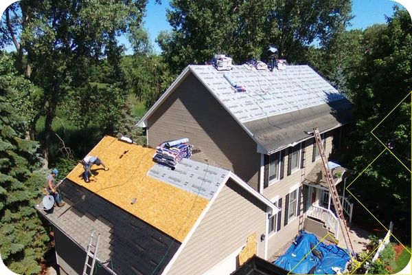 Tarrant County 1 Roofers installing a roof