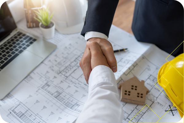 Tarrant County 3 Contractor shaking hands